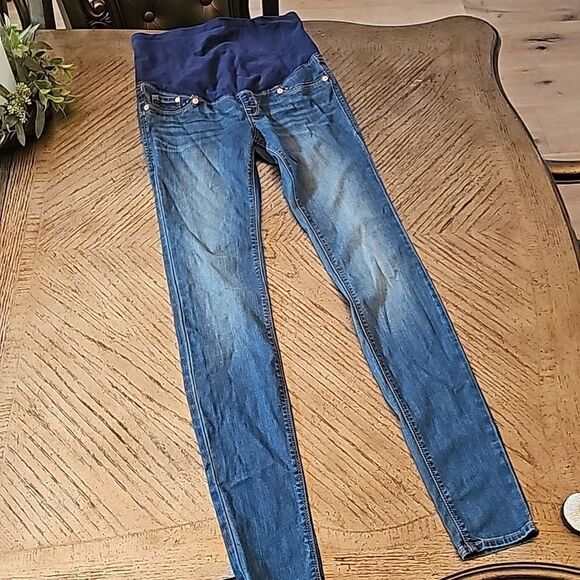 H&M mama maternity super skinny high rib jeans size 6 - Picture 6 of 12